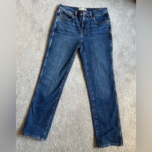 NWOT Madewell Mid-Rise Stove Pipe Jean 28